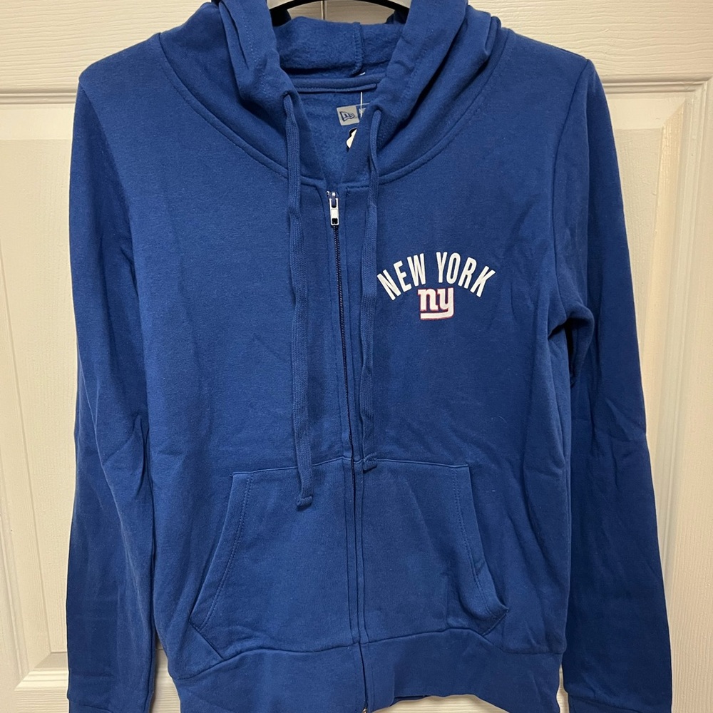 New Era Women’s Royal Blue Giants Zip-Up Hoodie NFL | Size MD